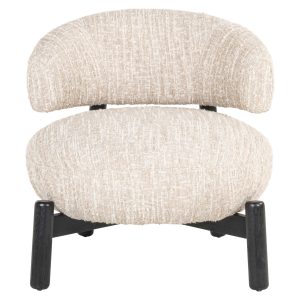Lounge stoel Ornella beige angora Richmond Interiors
