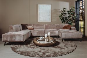 Leeds Chaise R - 2 5 - Ottoman L - Touch 04 Taupe Tower Living