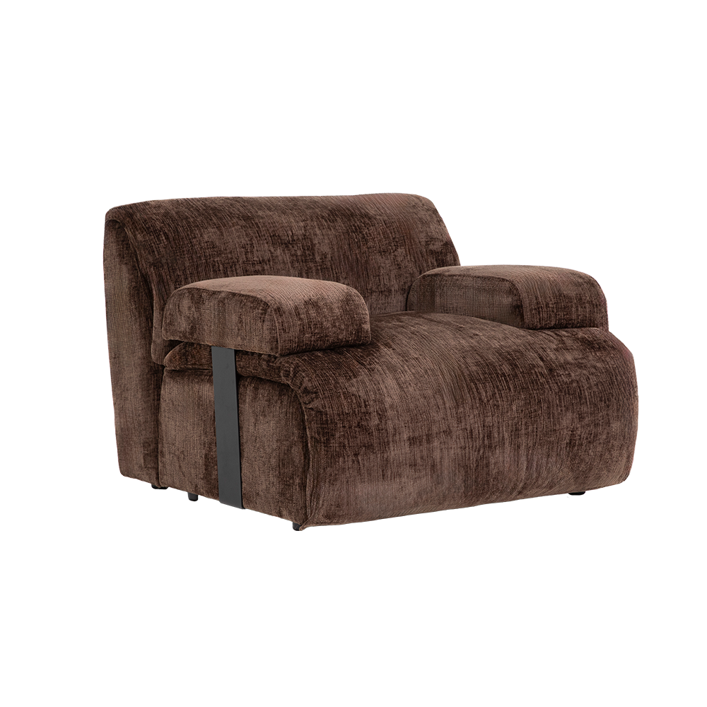 Redford 1-seater no arm - Touch 106 brown Tower Living - Afbeelding 3