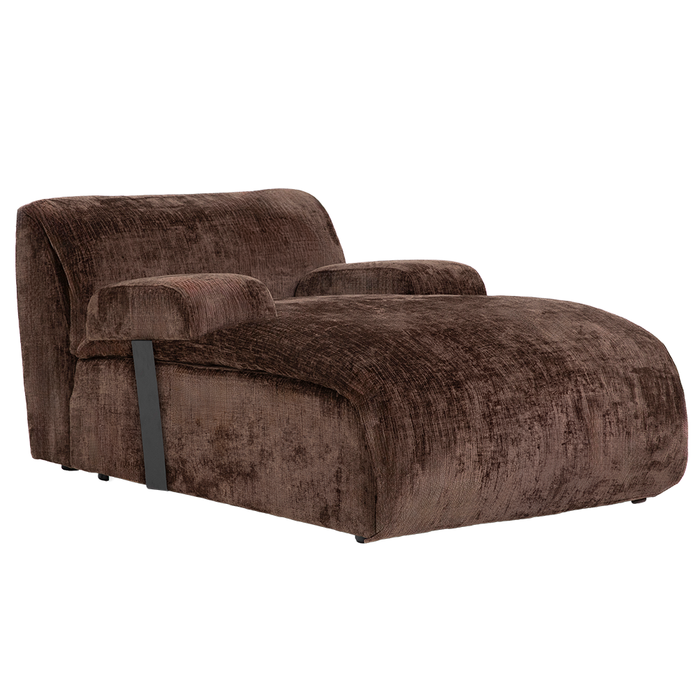 Redford Chaise Lounge no arm - Touch 106 brown Tower Living - Afbeelding 2
