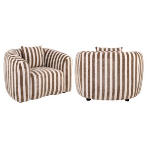 Lounge stoel Luxandra stripes sand Richmond Interiors