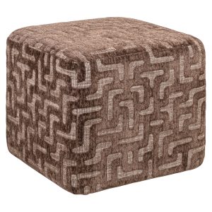 Poef & Voetenbank Ciela brown labyrinth Richmond Interiors