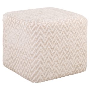 Poef & Voetenbank Ciela beige chevron Richmond Interiors