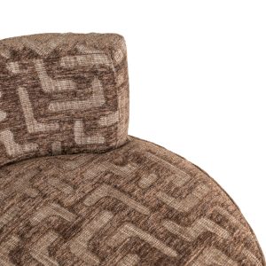Lounge stoel Franny brown labyrinth Richmond Interiors