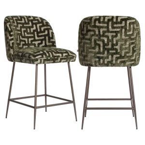 Counterstoel Pullitzer moss labyrinth Richmond Interiors