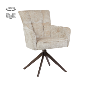 Bardi Armstoel - Cremona 14 beige - Anodic (draaibaar) Tower Living