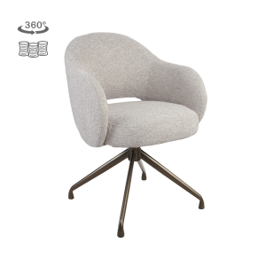 Porto Armstoel - Toro 25 cream - Anodic (draaibaar) Tower Living