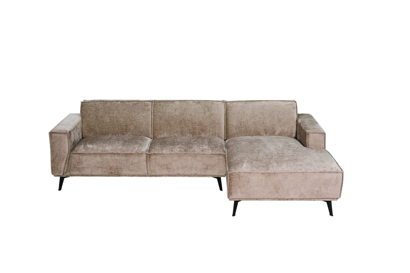 Leeds 2 5-AL + Chaise R - Touch 04 Taupe Tower Living - Afbeelding 3