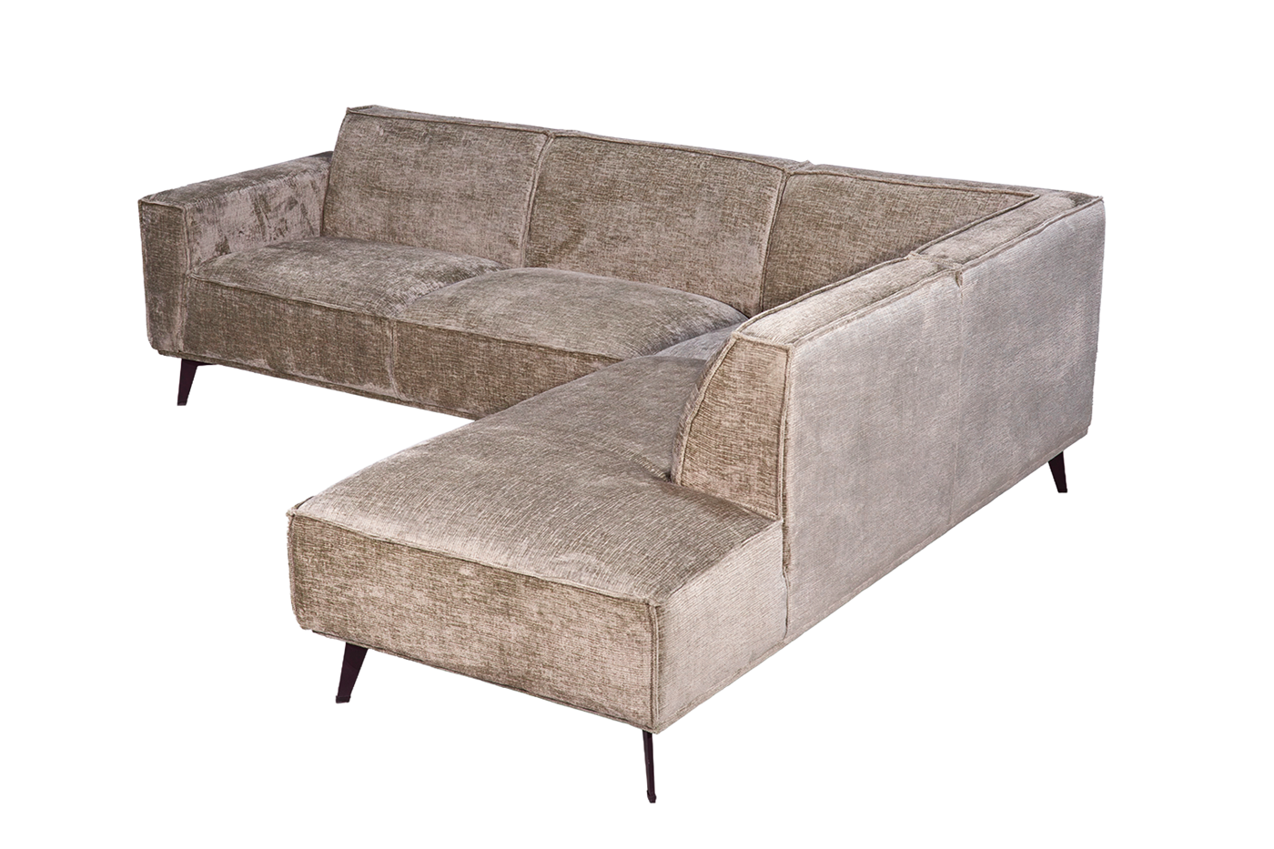 Leeds 2 5-AL + Ottoman R - Touch 04 Taupe Tower Living - Afbeelding 4