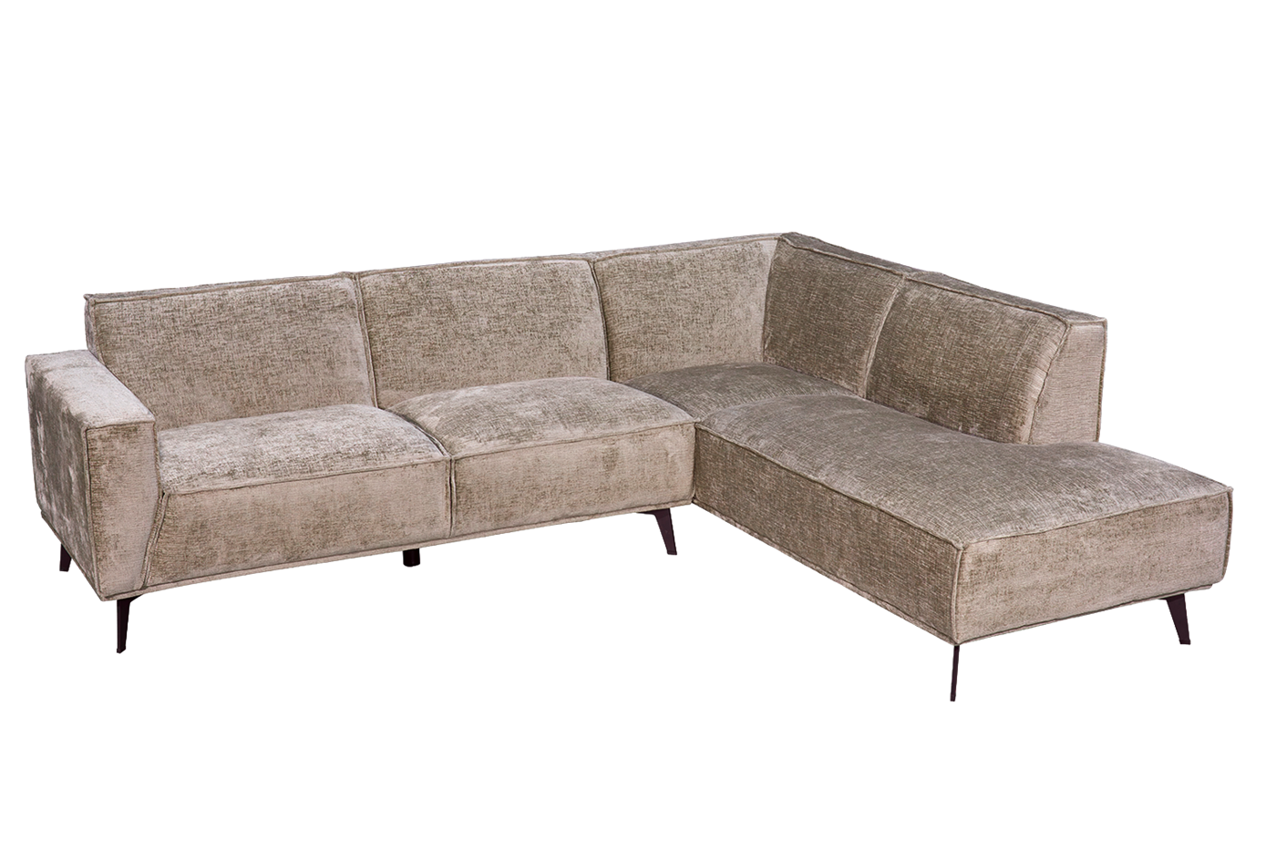 Leeds 2 5-AL + Ottoman R - Touch 04 Taupe Tower Living - Afbeelding 2
