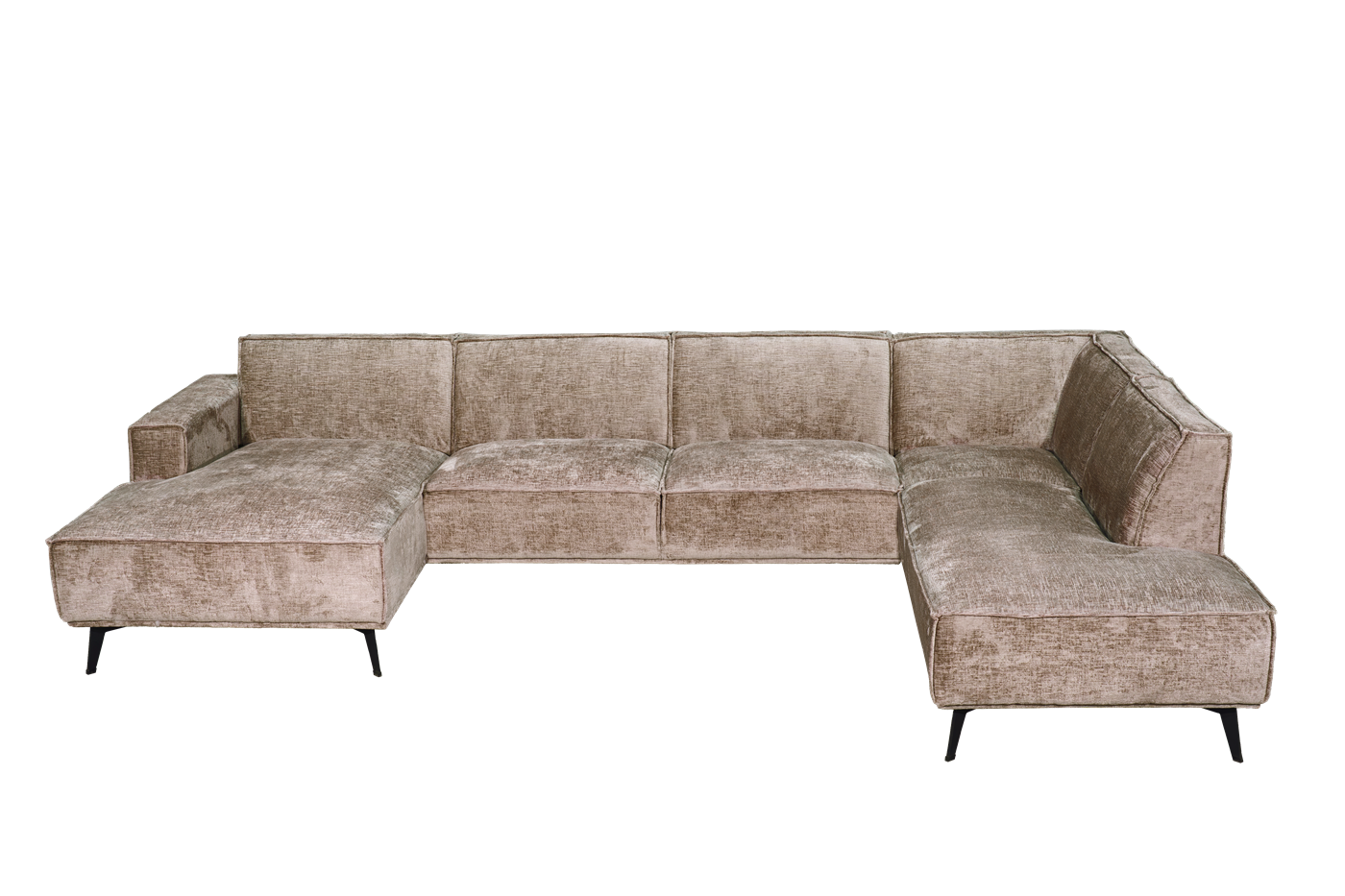 Leeds Chaise L - 2 5 - Ottoman R - Touch 04 Taupe Tower Living - Afbeelding 2
