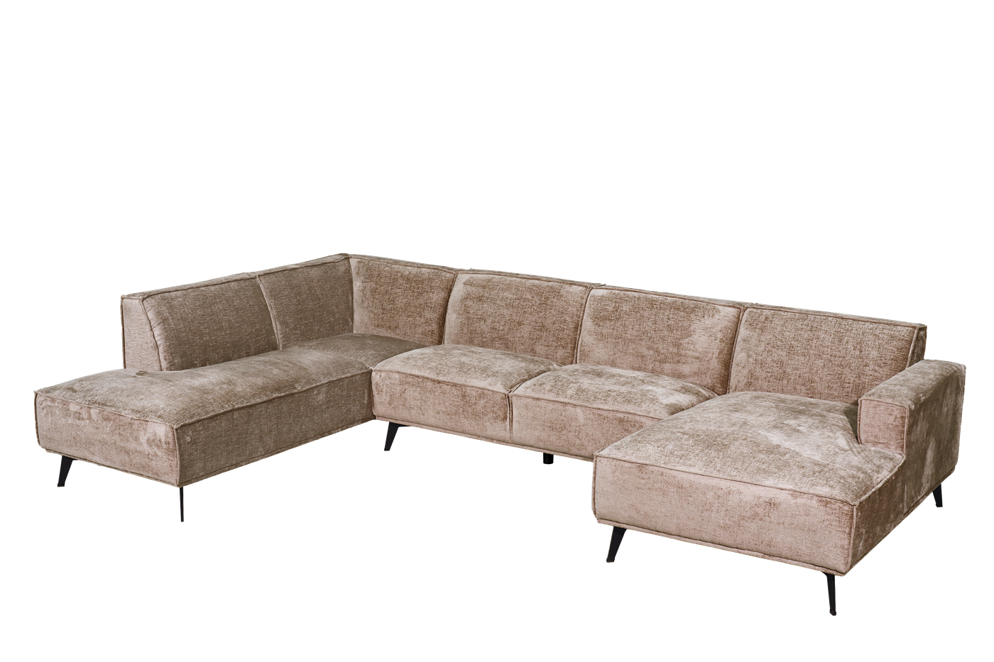 Leeds Ottoman L - 2 5 - Chaise R - Touch 04 Taupe Tower Living - Afbeelding 2