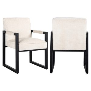 Eetkamerstoel Beck white chenille Richmond Interiors