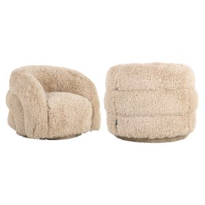 Lounge stoel Lenny yakety sand swivel kids Richmond Interiors