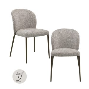 Eetkamerstoel Stacker  earth tweed fire retardant (Set of 2) Richmond Interiors