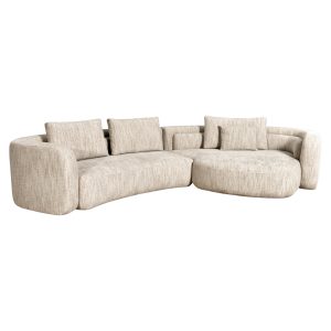 Bank Angusto natural softweave lounge right Richmond Interiors