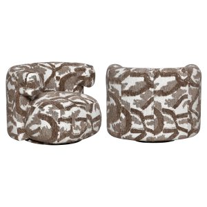 Lounge stoel Talley brown nature swivel Richmond Interiors