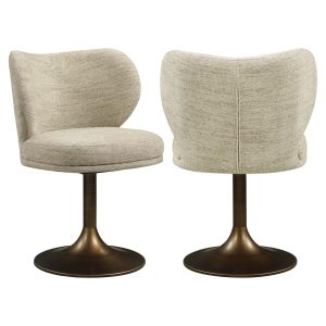 Eetkamerstoel Amely natural softweave swivel Richmond Interiors
