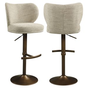 Barstoel Amely natural softweave swivel Richmond Interiors