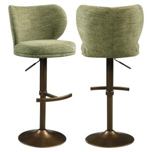 Barstoel Amely pistache softweave swivel Richmond Interiors