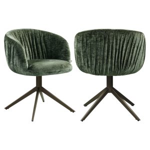 Eetkamerstoel Cassi sage chenille swivel Richmond Interiors