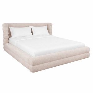 Bed Obidis natural linear 180x210 (mattress size (excl.) with storage Richmond Interiors