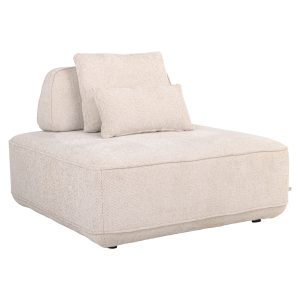 Bank Tudor natural boldweave 1-seater movable backrest Richmond Interiors