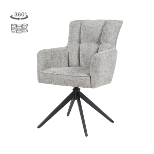Bardi Armstoel - Haga 09 Silver (draaibaar) Tower Living