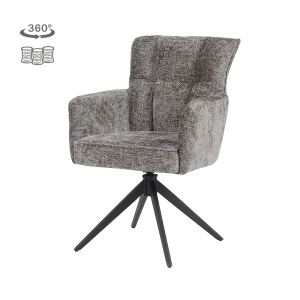 Bardi Armstoel - Haga 16 Charcoal (draaibaar) Tower Living